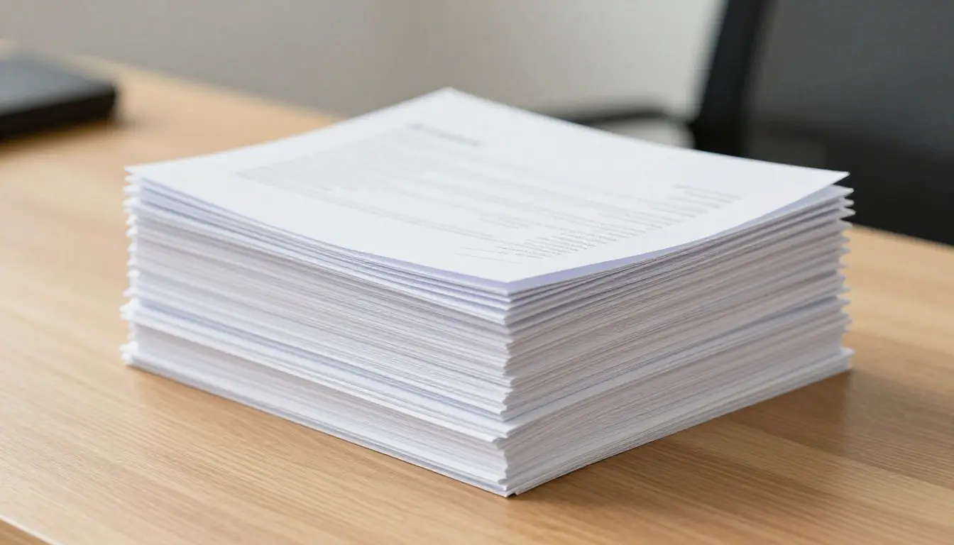 Pile de documents légaux symbolisant la nouvelle réglementation belge sur la recherche privée